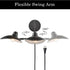 Pulau Modern Black Swing Arm Wall Sconce Plug-in or Hardwired set of 2